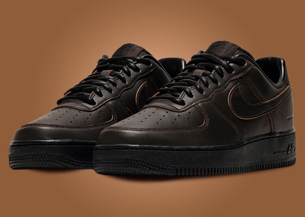 Nike Air Force 1 Low Velvet Brown Morse Code
