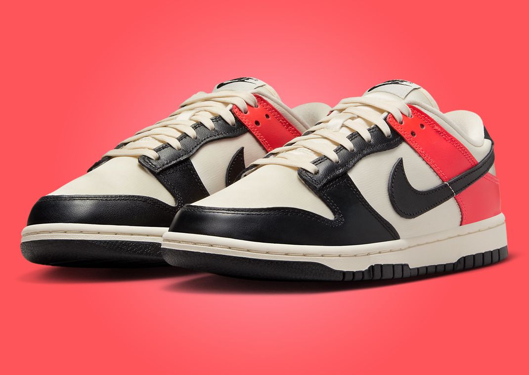 Nike Dunk Low Black Toe Bright Crimson (W)