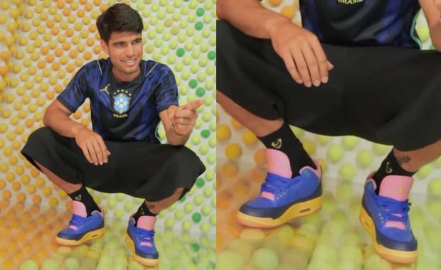 Carlos Alcaraz Rocked the Air Jordan 3 Retro Brazil in New Photo Shoot