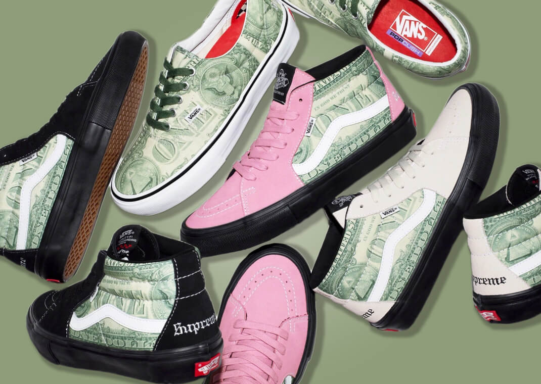 Supreme x Vans Dollar Bill Pack