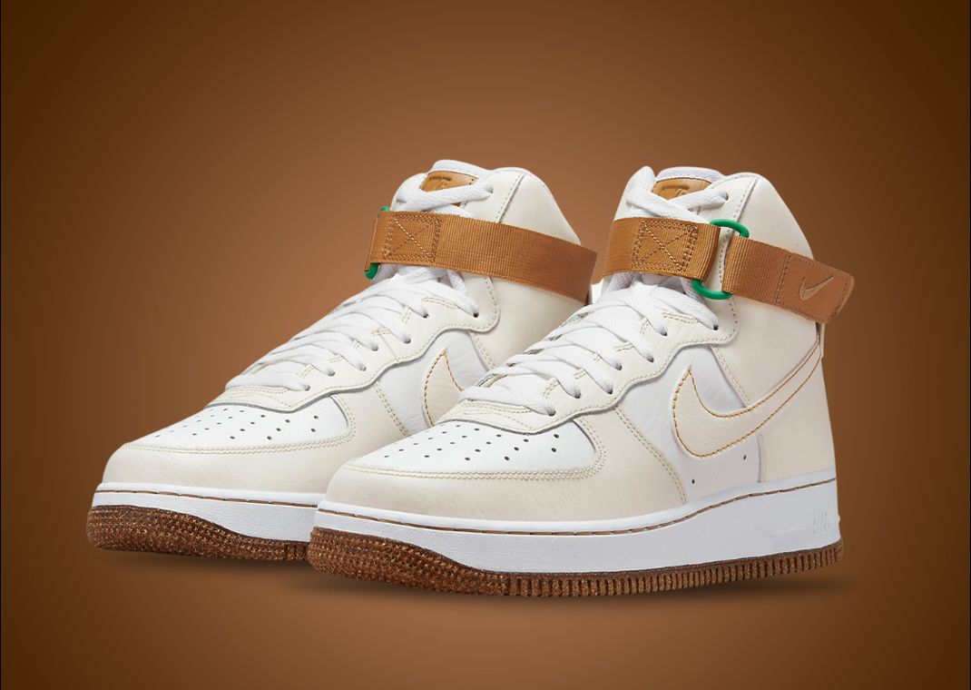 Nike Air Force 1 High EMB Phantom Elemental Gold