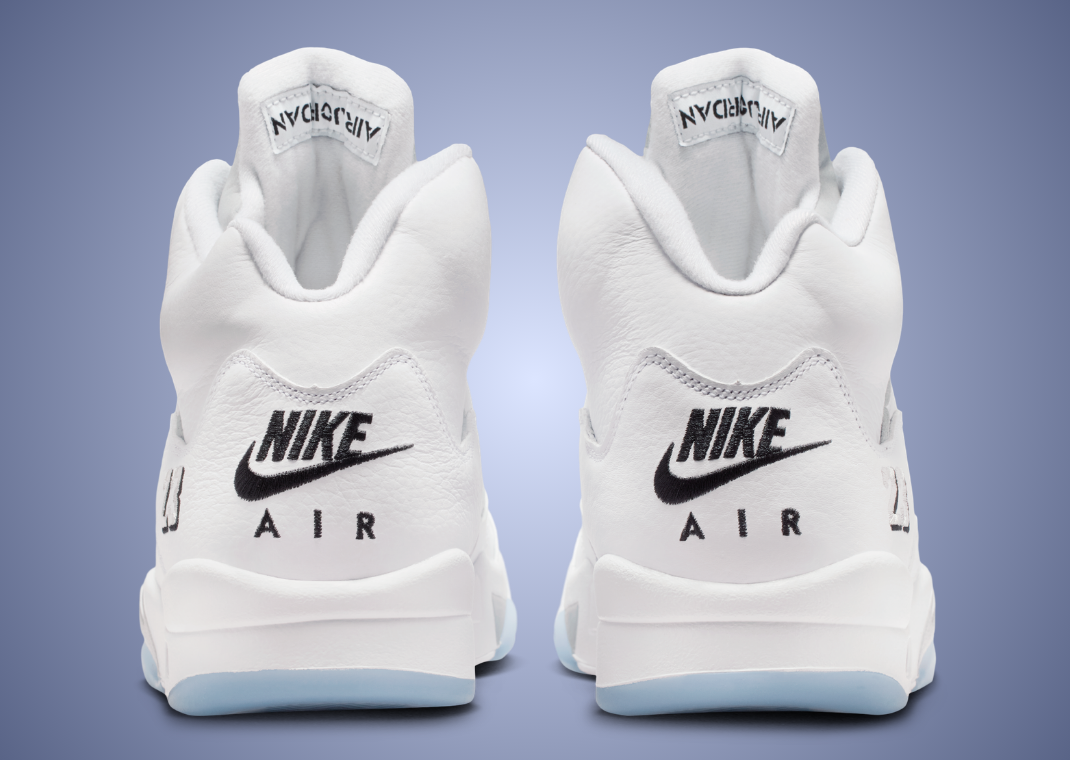Air Jordan 5 Retro White Metallic - Back