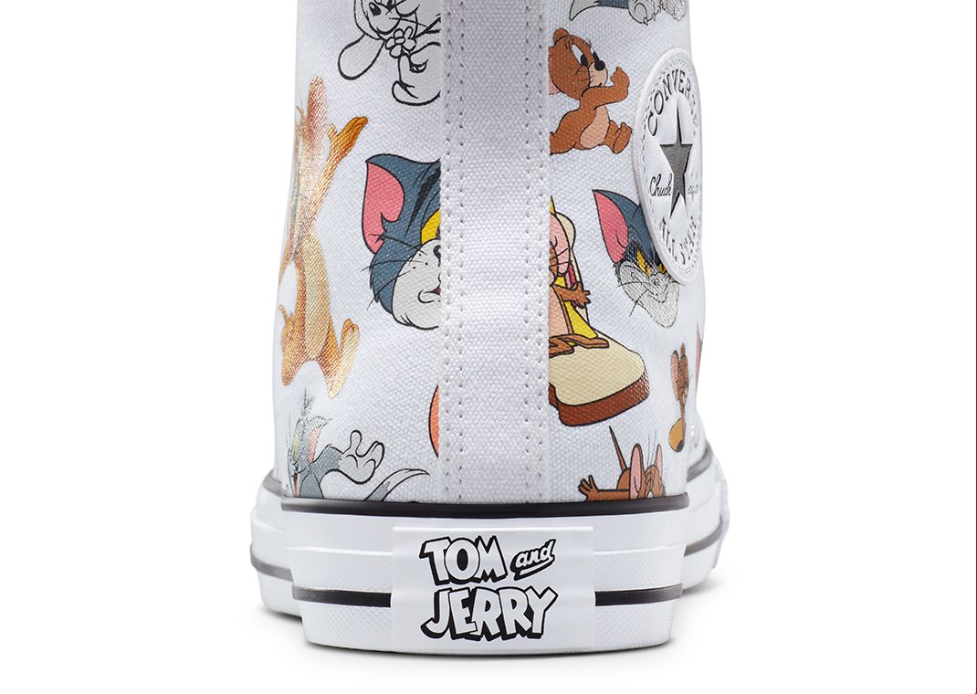 Tom & Jerry x Converse Chuck Taylor White Heel Detail