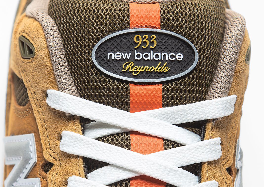 New Balance Numeric Andrew Reynolds 933 Wheat Tongue Detail