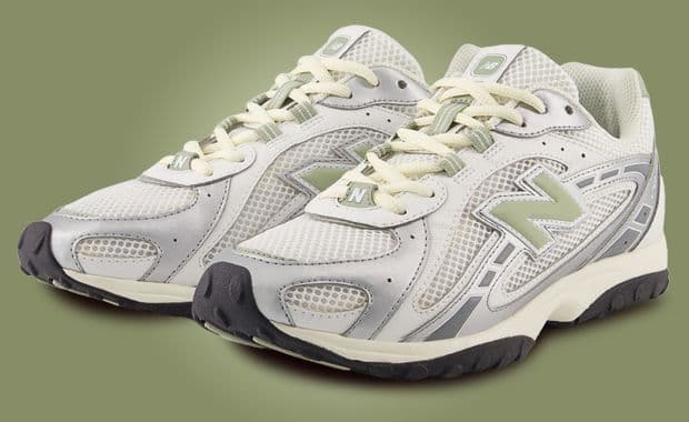 New Balance 204L Silver Metallic Sage Green