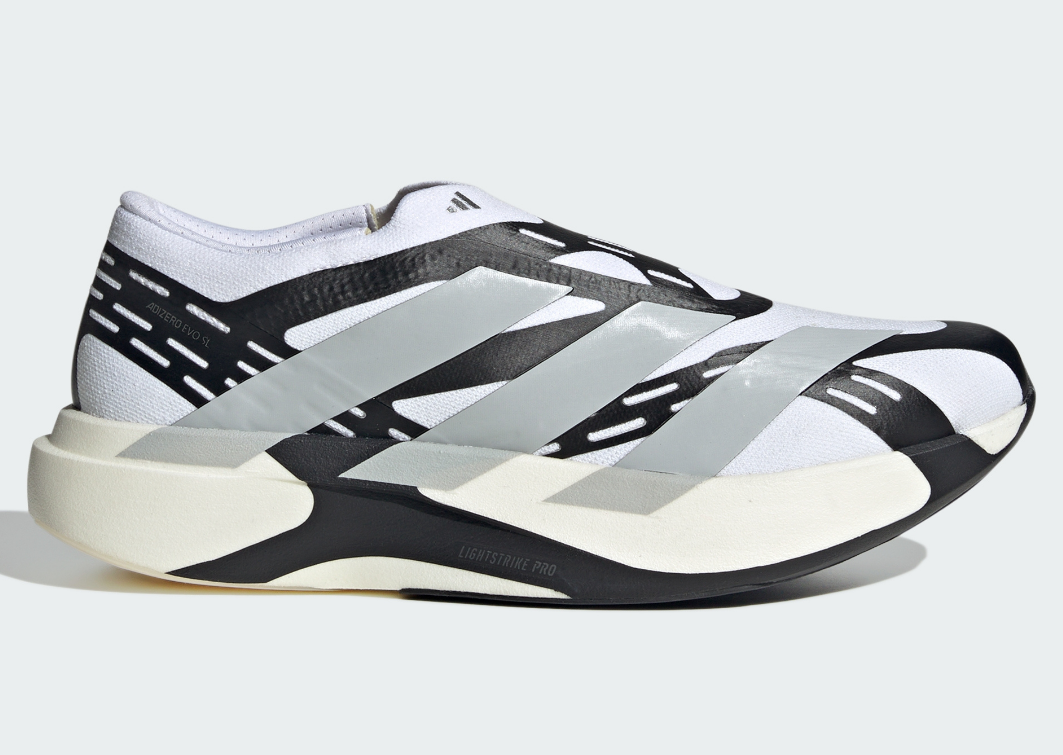 adidas Adizero Evo SL Laceless Cloud White - Lateral