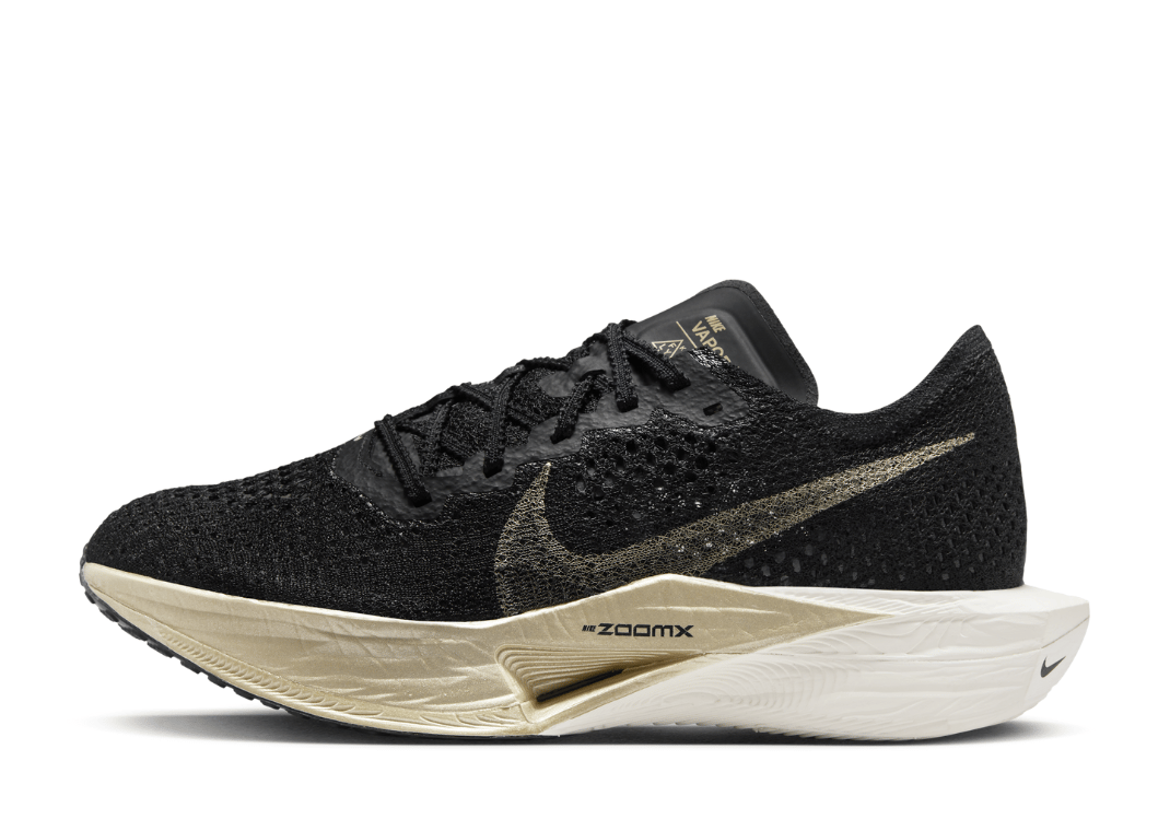 Nike Vaporfly 3 Black Metallic Gold Grain (W) Lateral