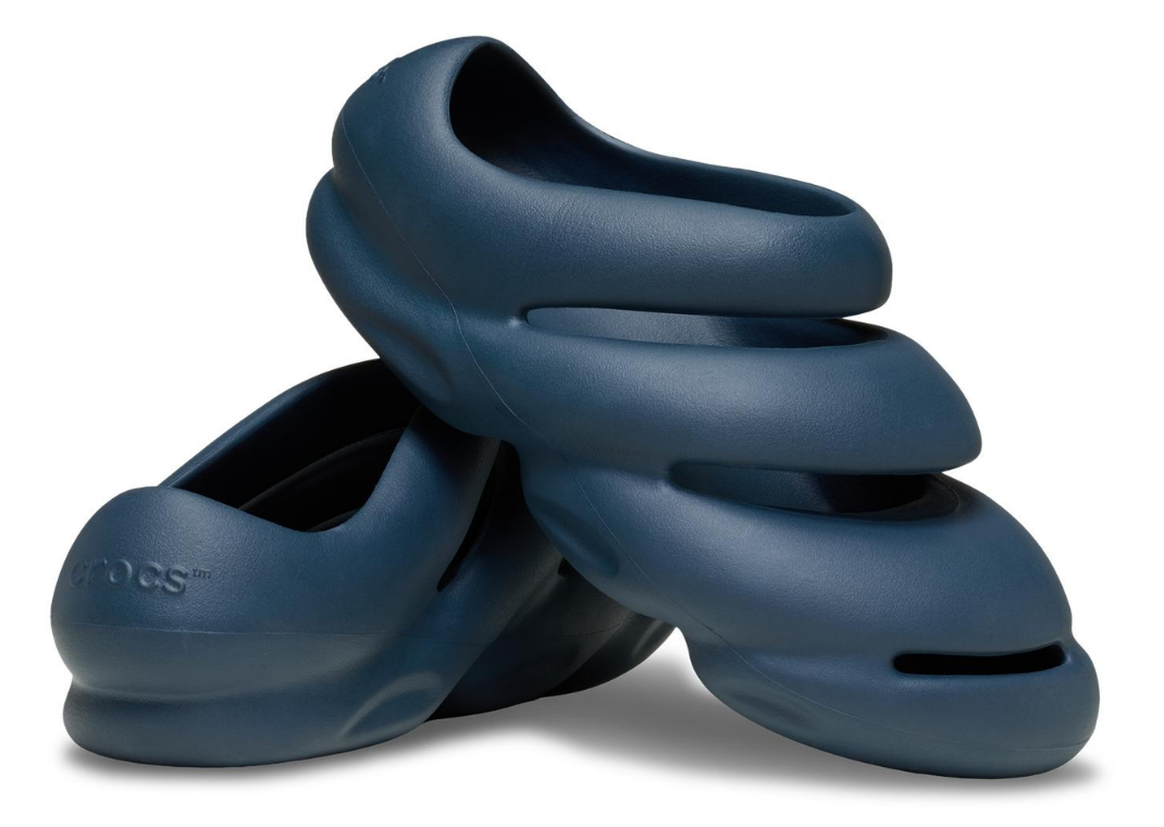 The Sculptural Crocs Roy Sandal Arrives Overseas in Deep Nightfall 