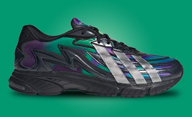 adidas' Orketro 2.0 Core Black Solar Green Features an Iridescent Upper