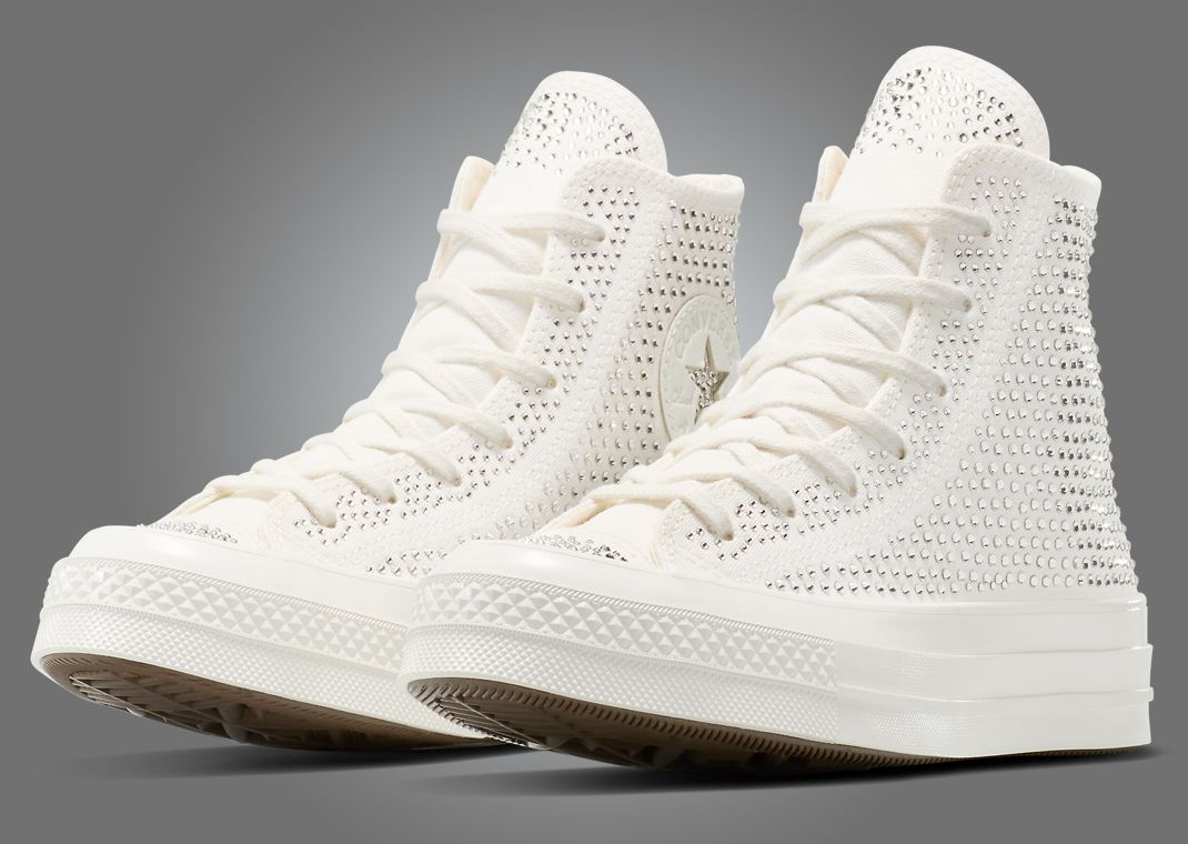 Swarovski x Converse Chuck Taylor White Angle