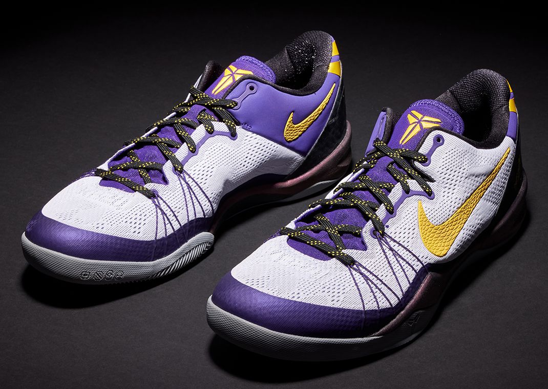 Nike Kobe 8 Elite Lakers Home PE Achilles Game