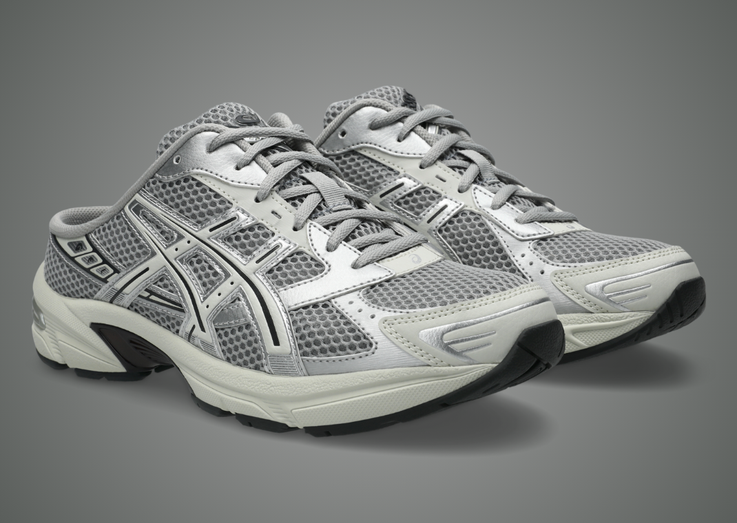 Asics Gel-1130 Mule Silver - Angle