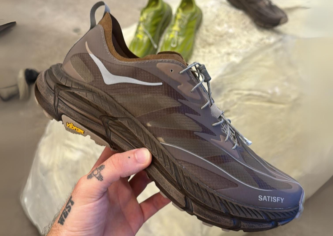 Satisfy x Hoka Mafate Speed 4 Lite Rubber