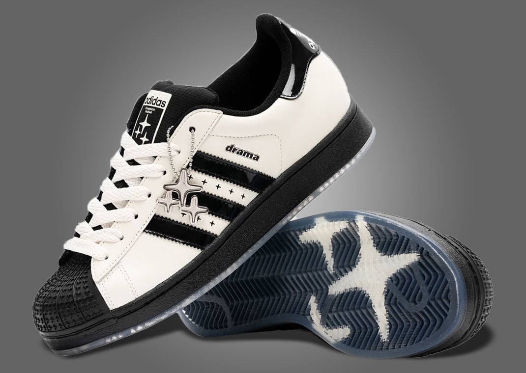 Drama Call x adidas Superstar White Black