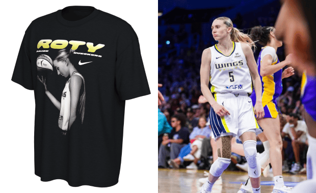 Nike Honors WNBA Rookie of the Year Paige Bueckers with Special T-Shirt