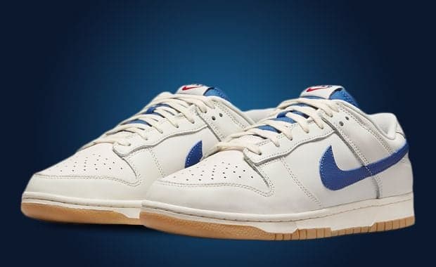 Gum Bottoms Finish Off The Nike Dunk Low Sail Blue
