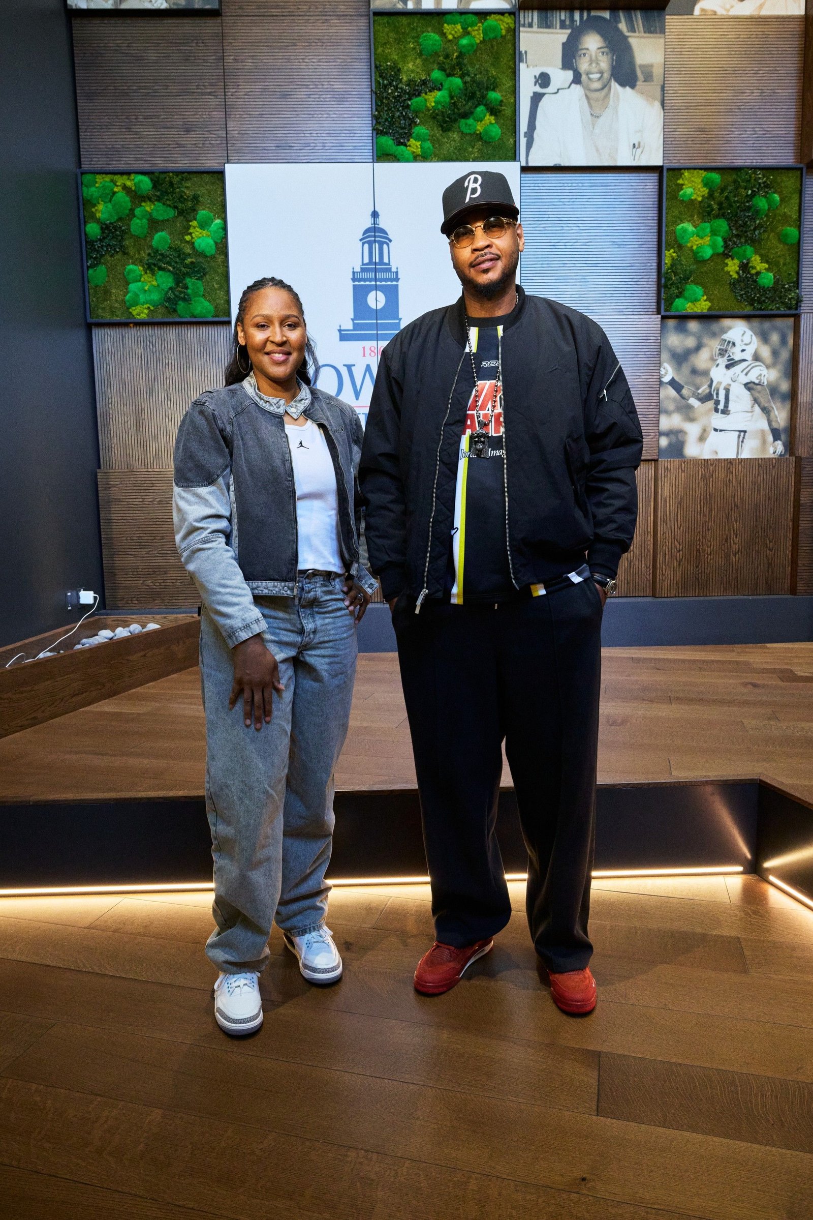 Carmelo Anthony and Maya Moore at the JBC