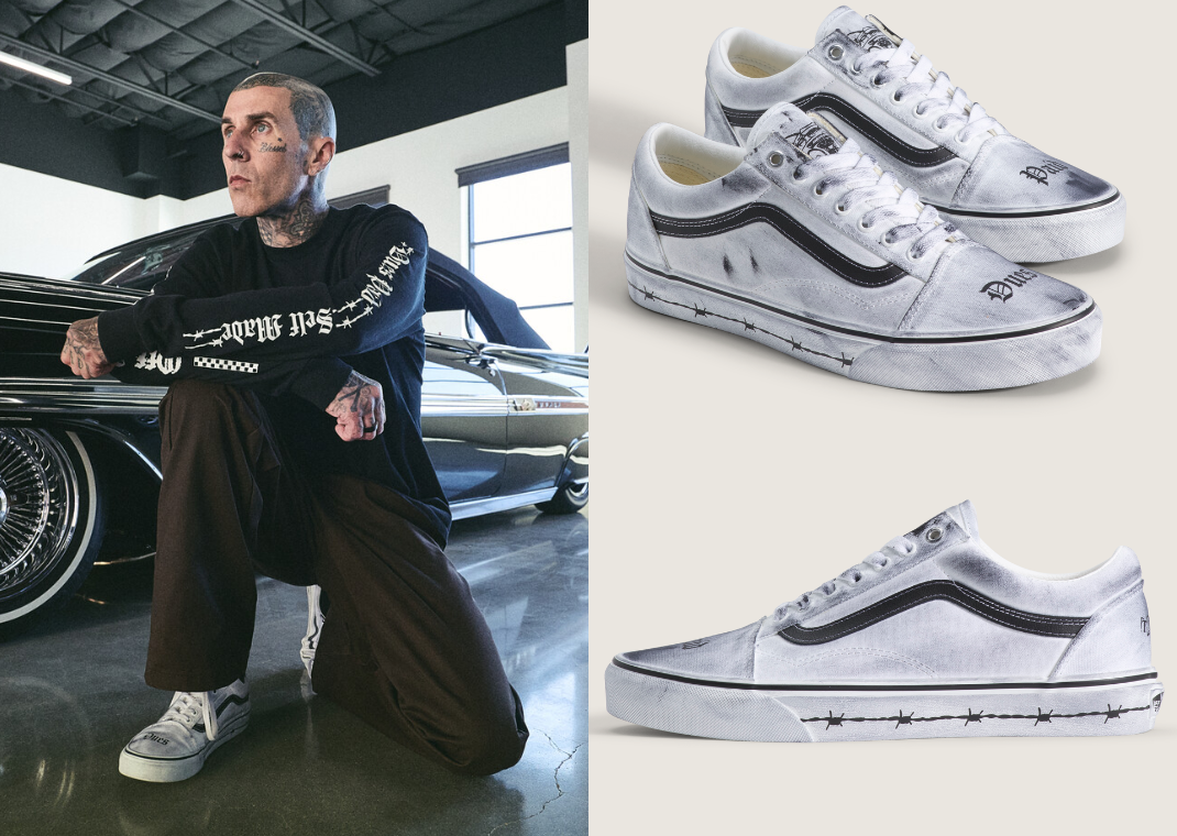Travis Barker x Vans Old Skool White