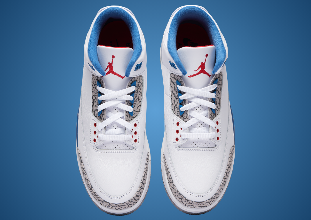 Air Jordan 3 Retro True Blue - Top