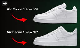 COMPARED: Nike Air Force 1 Low ‘01 vs. Nike Air Force 1 Low ‘07