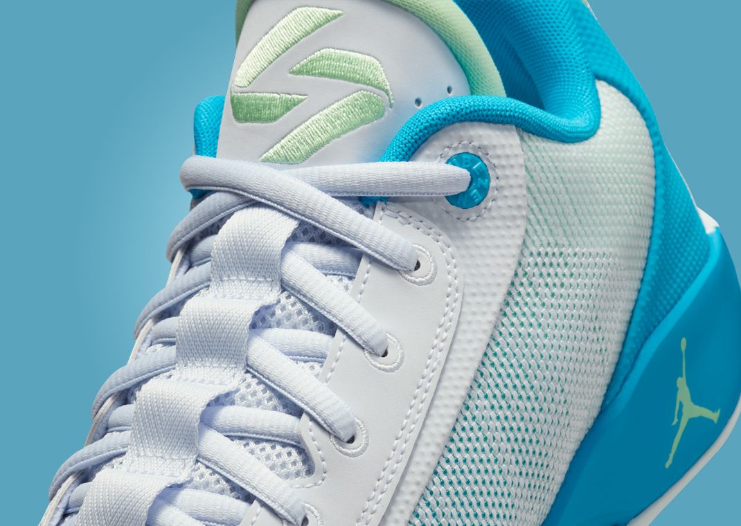Jordan Luka .77 Football Grey Laser Blue Tongue Detail