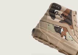 OAMC x WTAPS x Vans Sk8-Hi Desert Camo Heel Detail
