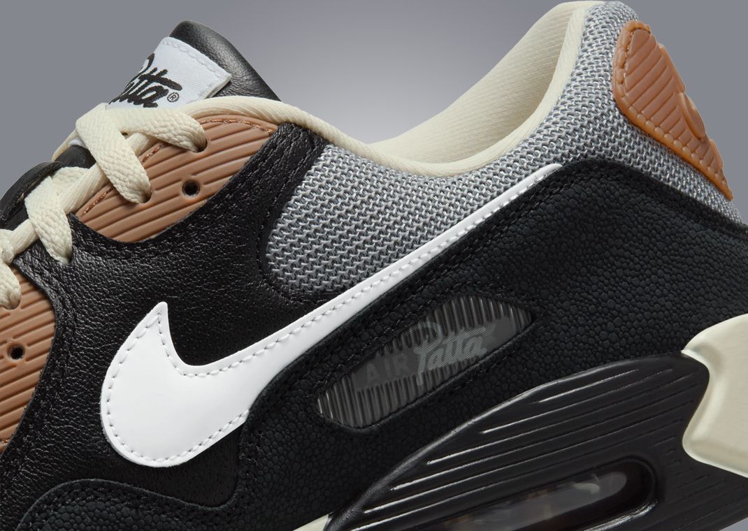 Patta x Nike Air Max 90 Waves Black Particle Grey Detail