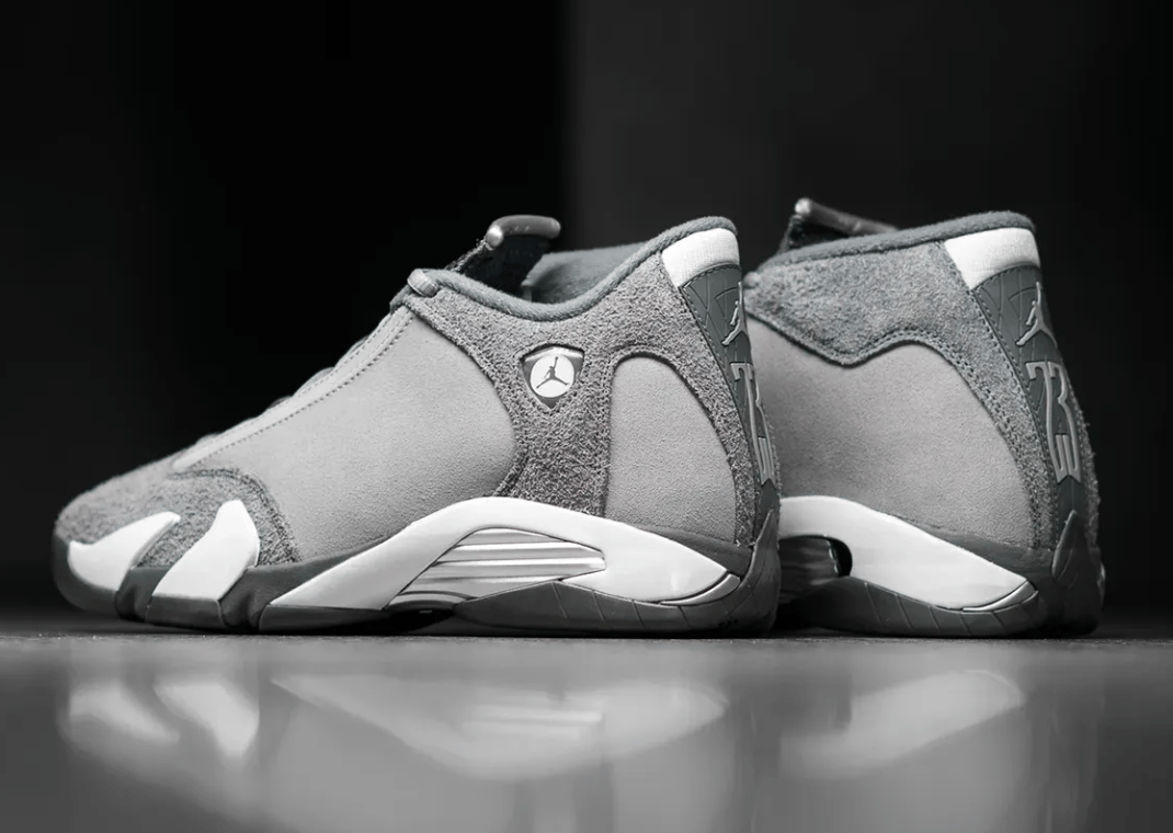 Jordan 14 Flint Grey Heel