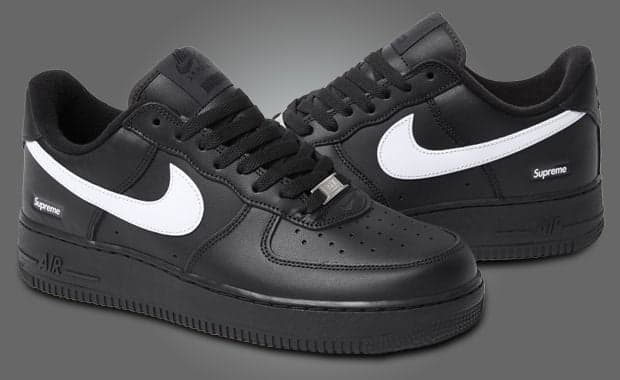 Supreme x Nike Air Force 1 Low Black White