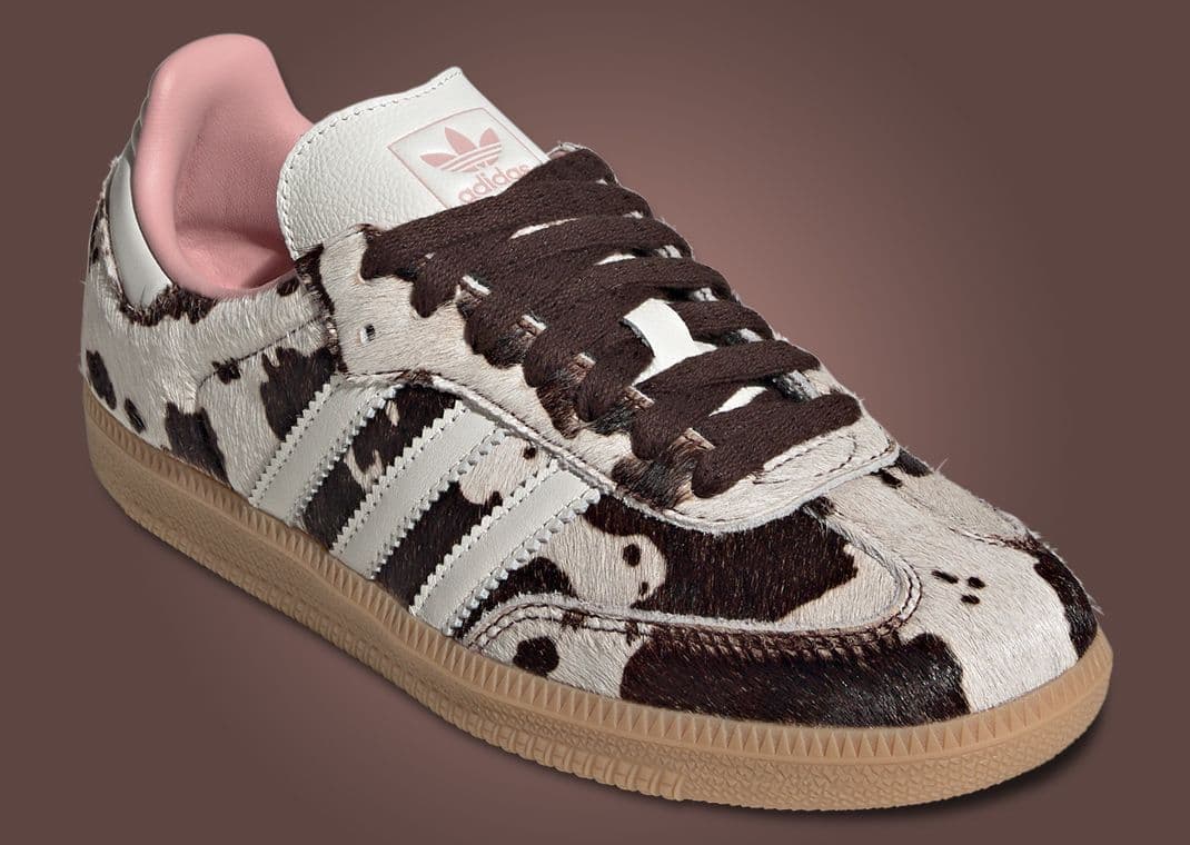 adidas gazelle silver green womens Adidas Samba OG Cow Print (W) main image 0