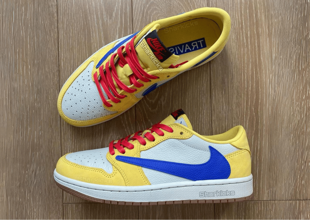 TravisScott × NikeAirJordan1Low Canary Women's Air Jordan 1 Low OG x Travis Scott 'Canary' (DZ4137-700