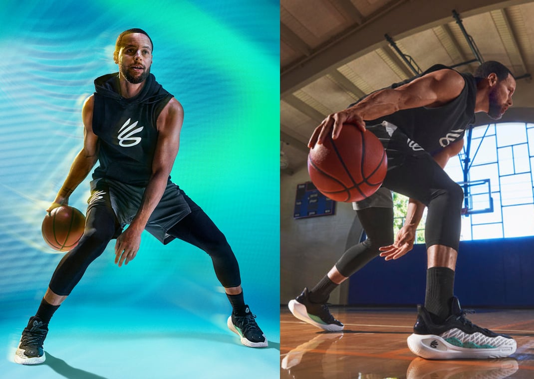Steph Curry promoting the Under Armour Curry 12 (2023)