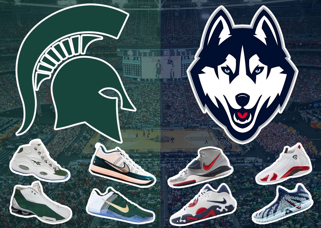 Michigan State versus UConn Sneakers