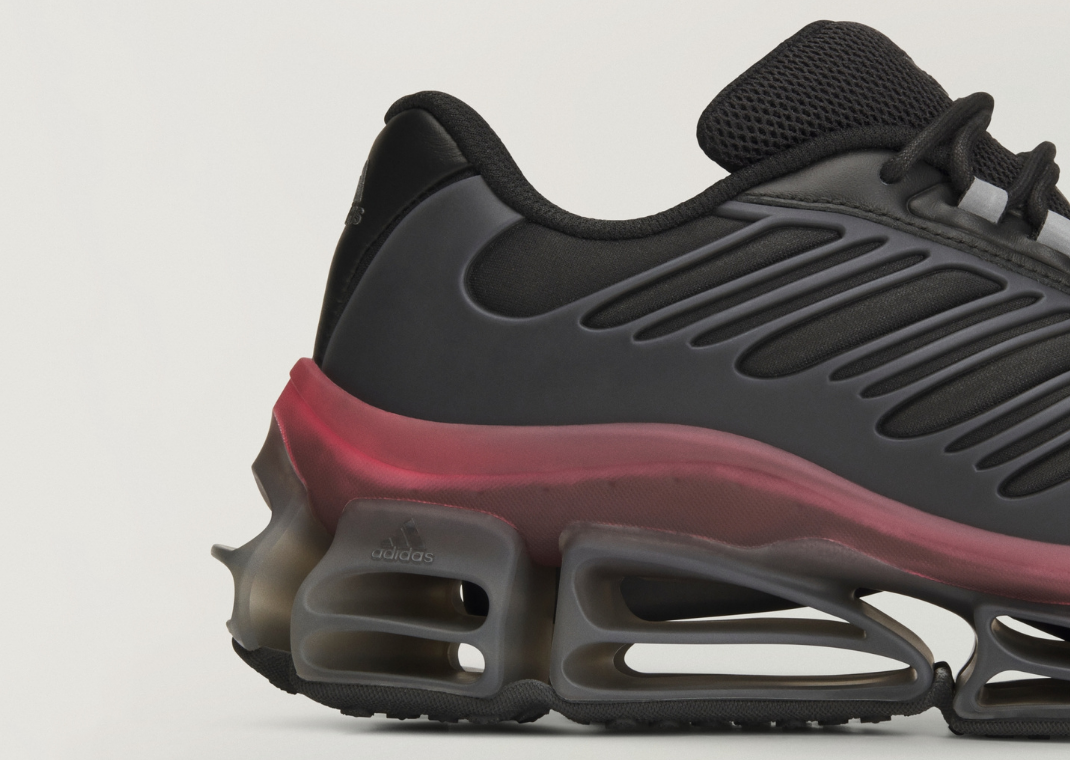 Willy Chavarria x adidas Megaride AG XL Black Red - Heel Detail