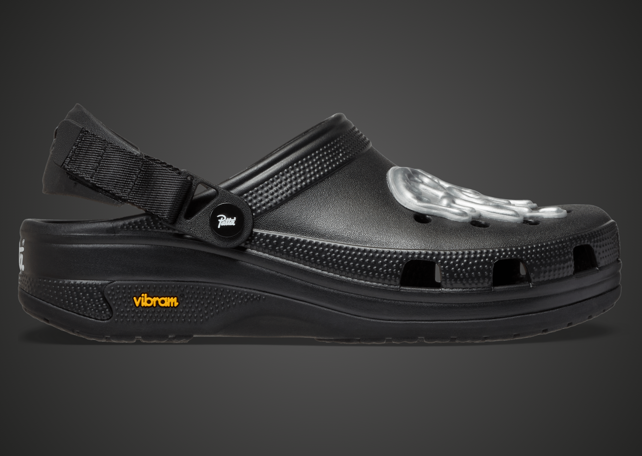 Patta x Crocs Classic Clog EXP Black - Lateral