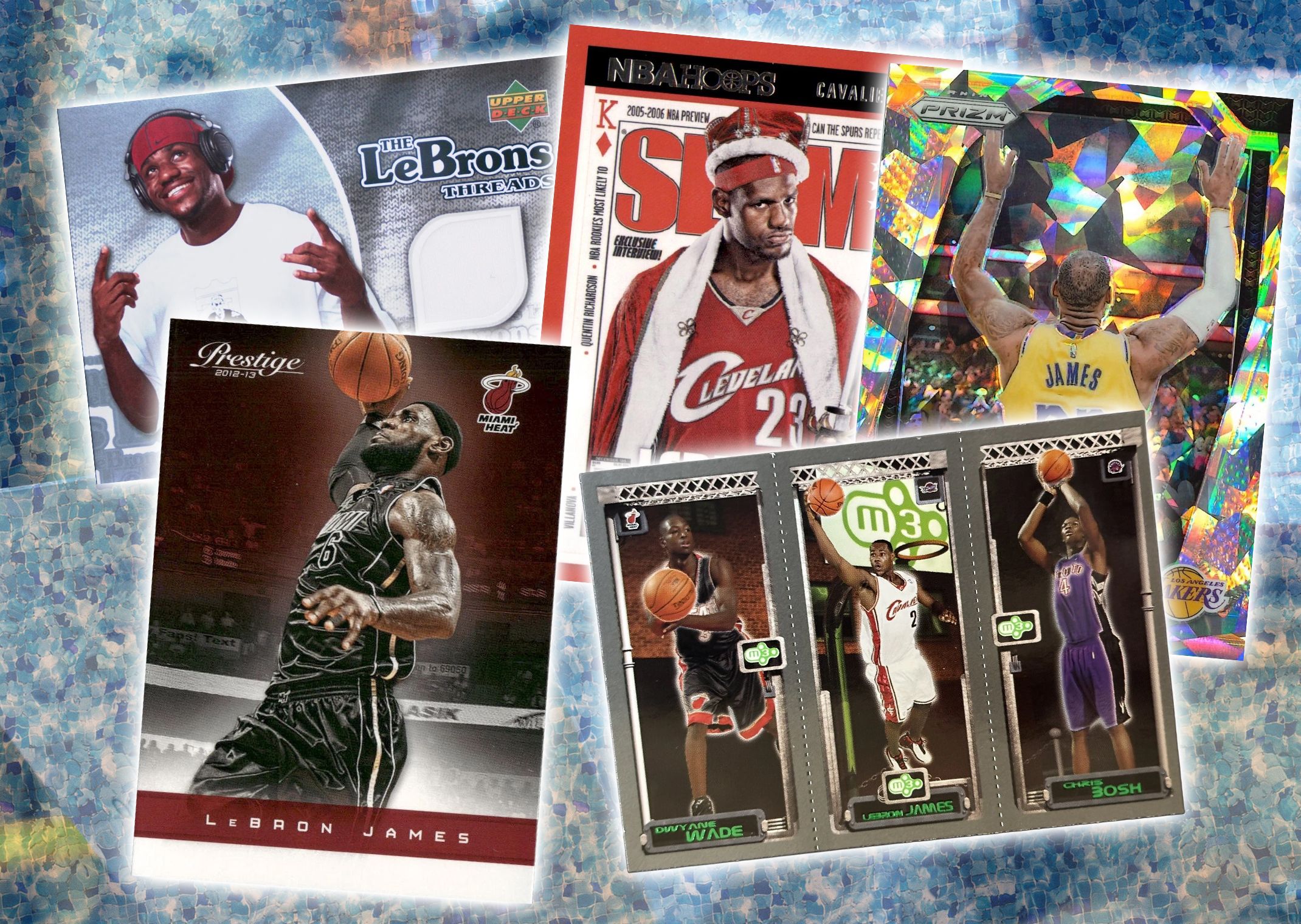 A LeBron James card collection for under $100