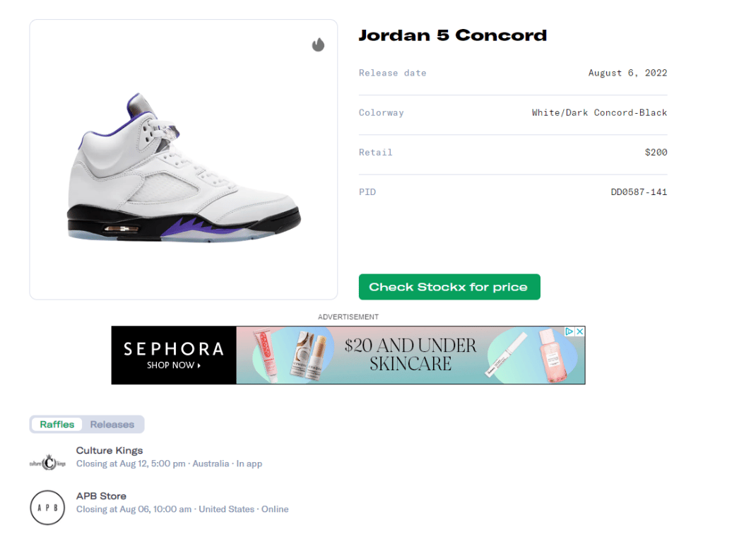 Air Jordan 5 Concord Raffle Guide