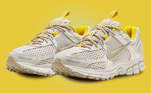 University Gold Tones Accent The Nike Zoom Vomero 5 Light Bone