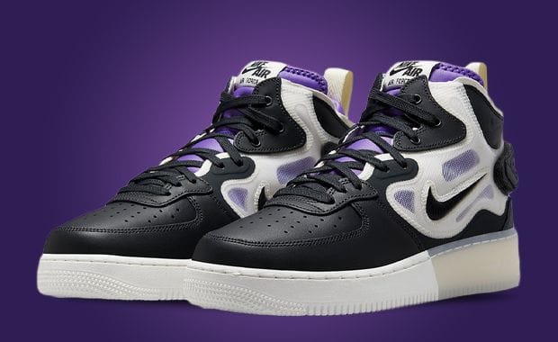 The Nike Air Force 1 Mid React Off Noir Looks Like It's From Another Dimension