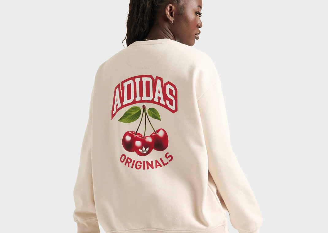 adidas Cherry Crewneck Sweatshirt Oversized