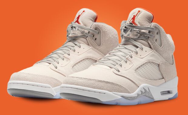 Orange jordan 5s best sale