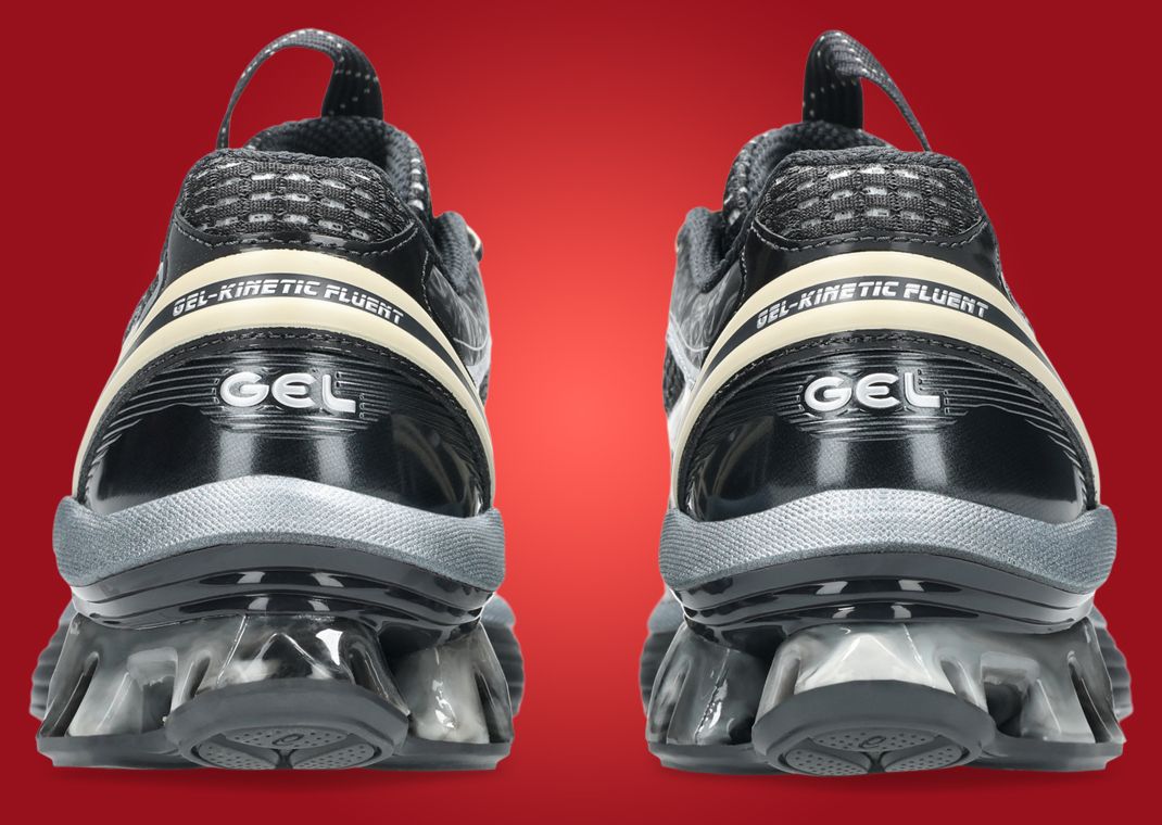 Kiko Kostadinov x Asics US6-S Gel-Kinetic Fluent Black Heel