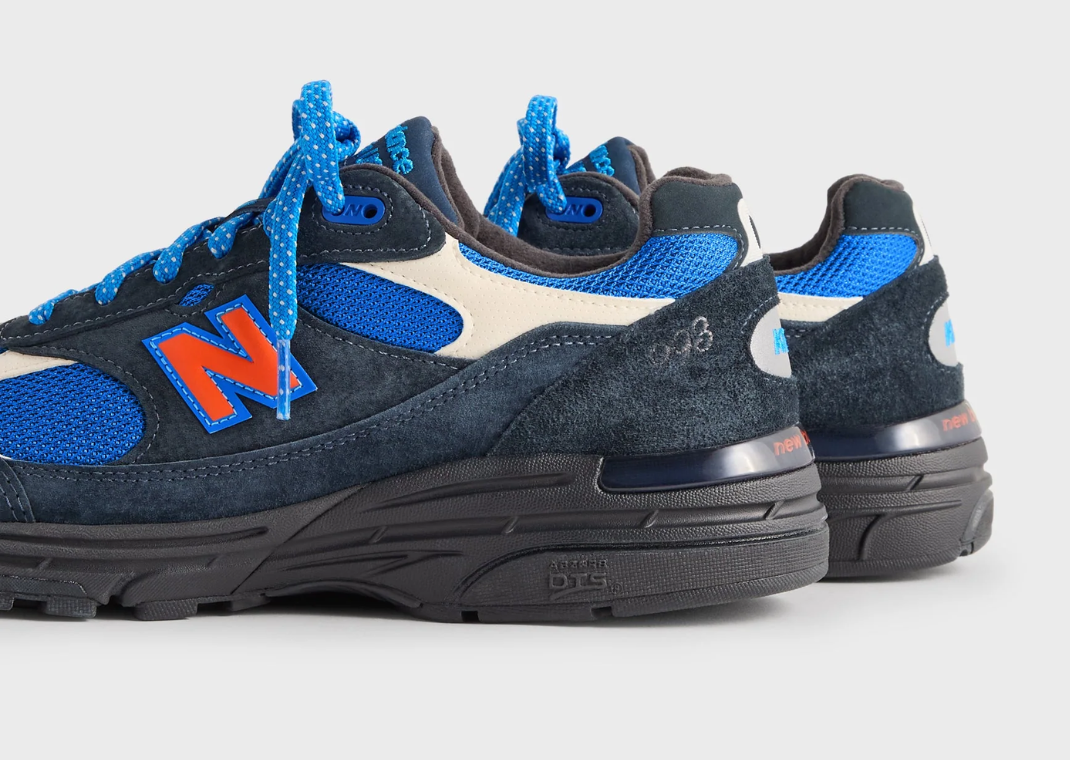Kith x New Balance 993 Made in USA MSG Navy Detail