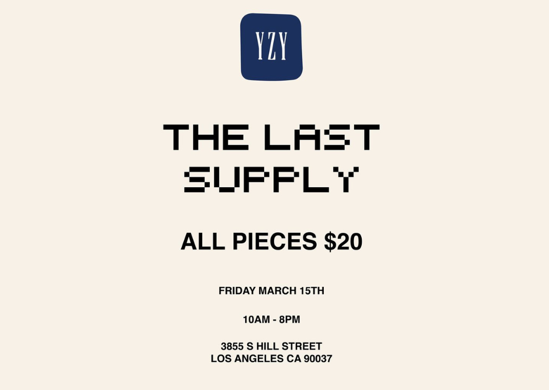 YZY Gap Urban Necessities pop up LA Shut Down