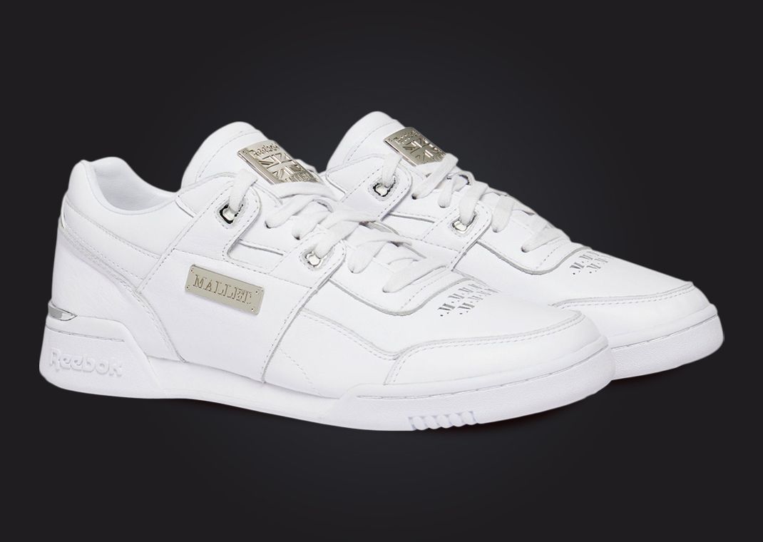 Mallet London x Reebok Workout Plus Lo White Angle
