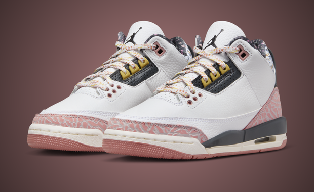 Jordan 3 retro white red best sale