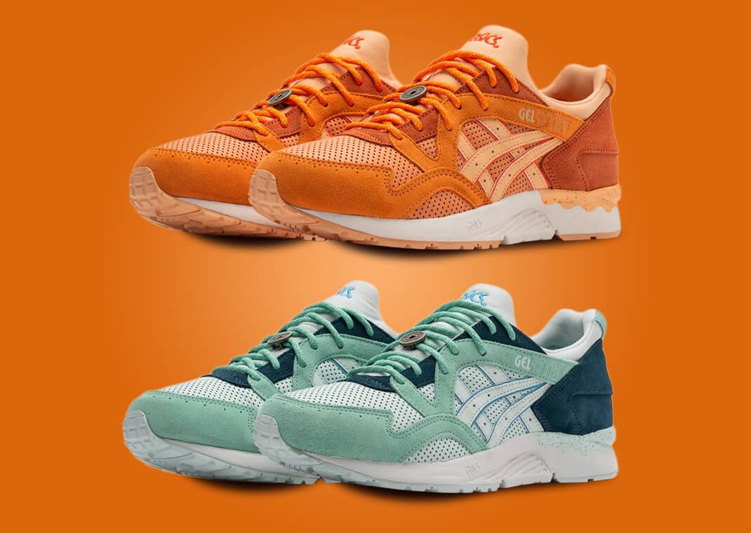 ASICS Gel-Lyte V Seafoam and Bengal Orange