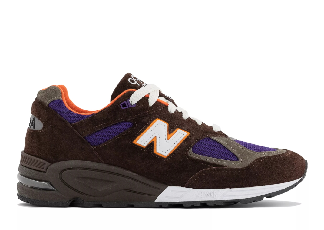 New Balance 990v2 Made in USA Brown Purple