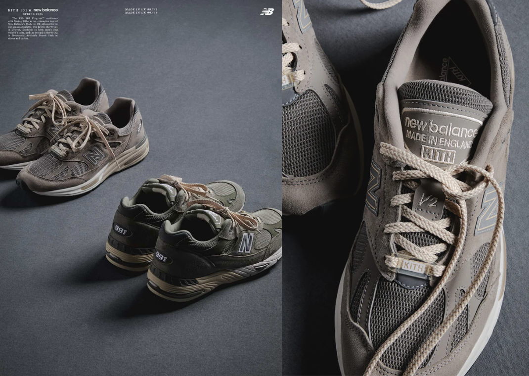 Kith Spring 101 x New Balance 991 Made in UK Pack