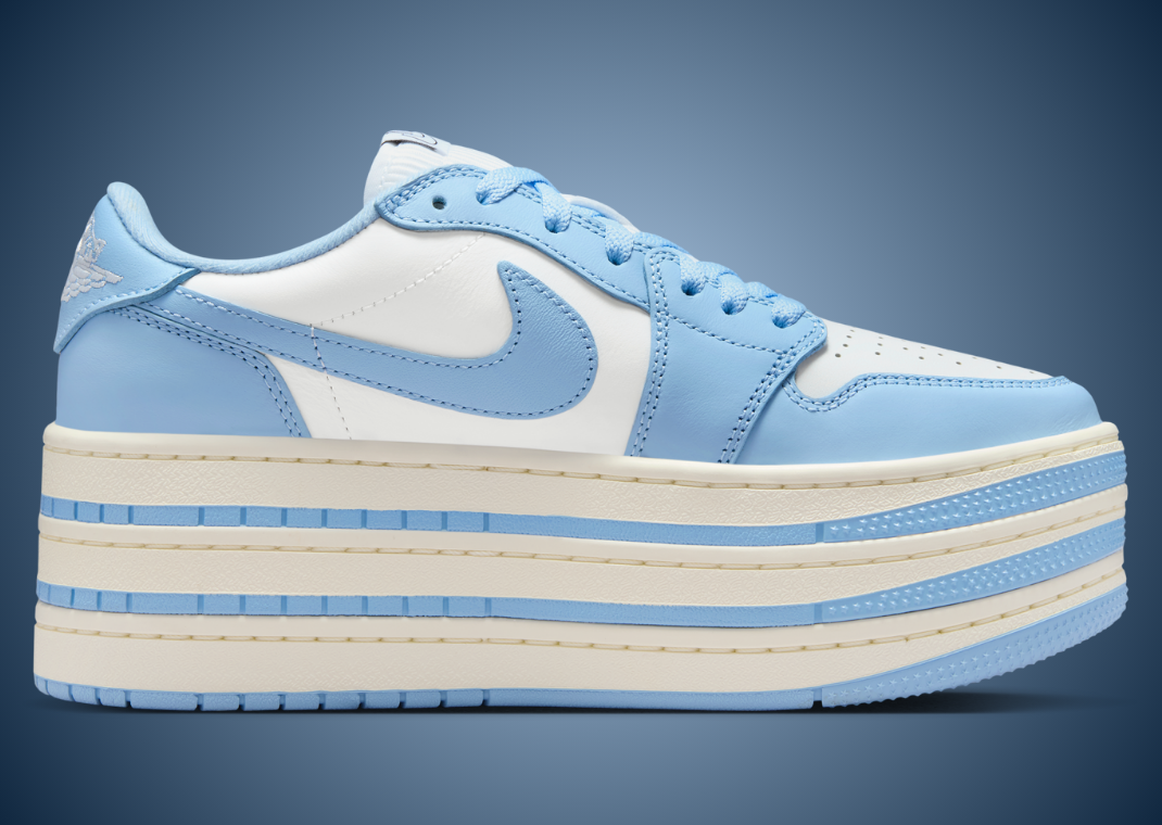 Air Jordan 1 Low Triple Stack UNC (W) - Medial
